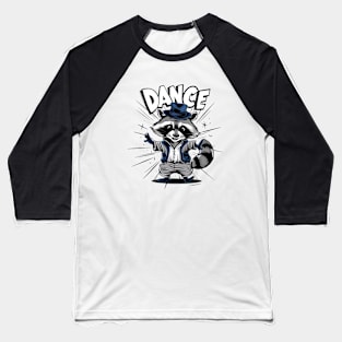 Cute raccoon dancing Baseball T-Shirt